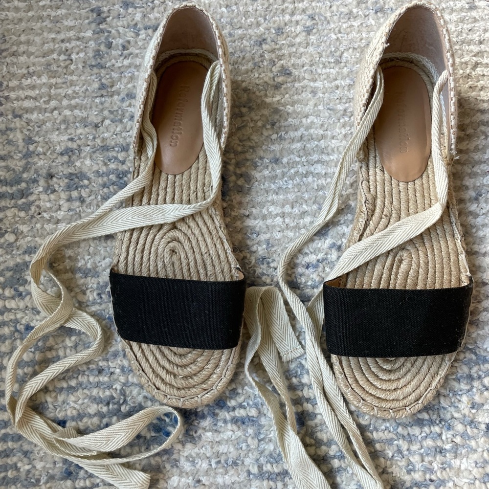 Reformation espadrille sandals